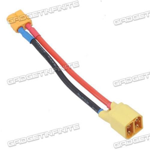 12AWG XT60 Plug Silicone Cascade Connection Cable for RC Multicopters 10cm