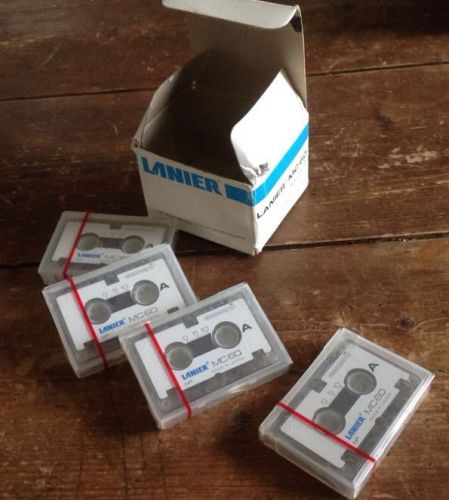 Harris Lanier MC-60 Micro Cassettes - 1 Box of 4 sealed microCassettes