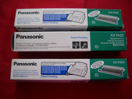 Panasonic  KX-FA53 Replacement Film Lot of 3