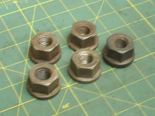 5/8-11 FLANGE NUTS 1-1/16 ACROSS FLATS BLACK OXIDE (QTY 5) #57656