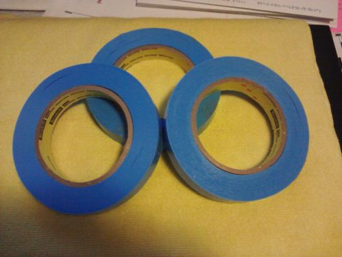 SCOTCH 8898 3/4&#034; X 60 yds VINYL BLUE TAPE, 3 ROLLS NEW