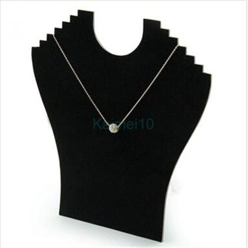 Reliable Much Necklace Bust Jewelry Pendant Display Holder Neck Shape Black WBUS