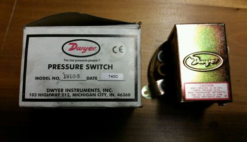 Dwyer 1910-5 Differential Pressure Switch Max. Pressure 45&#034; w.c.
