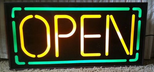 Electric Open Sign 4 1/2 x 26 1/2 x 13 for Window 3 1/2 pounds