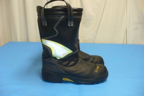 Men&#039;s GLOBE Leather firefighter / Firemen Boots sz: 11.5  MADE IN USA