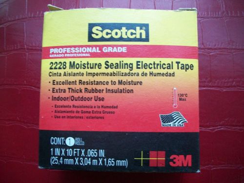 NEW 3M Scotch 2228 Rubber Mastic Tape 1&#034; x 10 ft Moisture Sealing Electrical