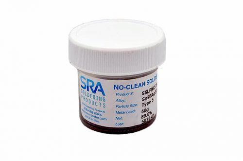 SRA SAC 305 Lead Free Solder Paste T5 - 50 Grams in a Jar