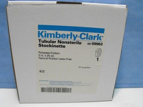 KIMBERLY-CLARK TUBULAR NONSTERILE STOCKINETTE REF 59963 QTY 6 BOXES 2 BY 25YD