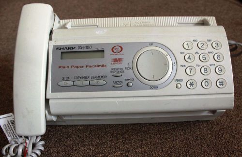 Sharp Model UX-P100 Personal Home Facsimile Fax Business Machine Quick Shipping
