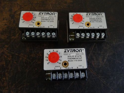 3 NEW Zytron Sub Miniature Solid State Thermostat 110-Z026 NEW