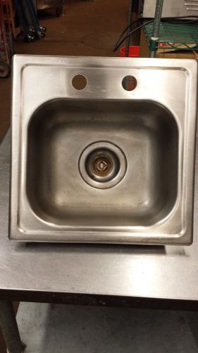 Commercial Kitchen Stainless Steel Drop In Hand Sink 15&#034; x 15&#034;