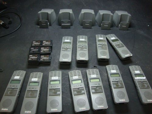 Lot of 11 -  2105 Dictaphone Walkabout Express w/ 5 Chargers 2120 - 8MB