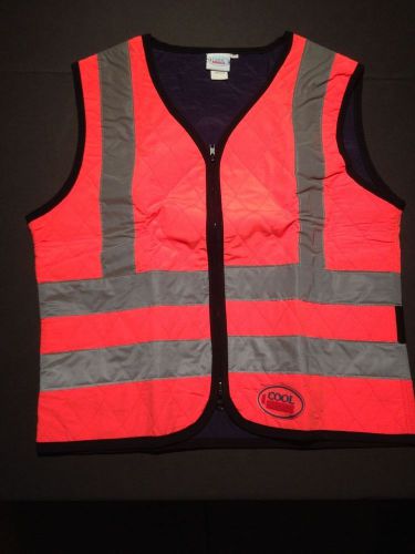 ANSI/SEA - Cool Medics - Orange Hi-Vis Class 2 Safety Vest that COOLS - Med