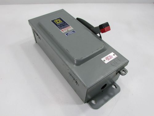 Square d electric h361 heavy duty safety switch disconnect 30 amp  600 vac for sale