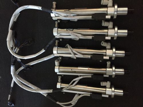Smc cdj2xb16 pneumatic air cylinders (lot of 5) with auto switch d-f79w for sale
