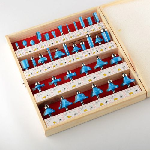 Ate tools 35 pcs tungsten carbide router bit set woodworking wood carpentry for sale