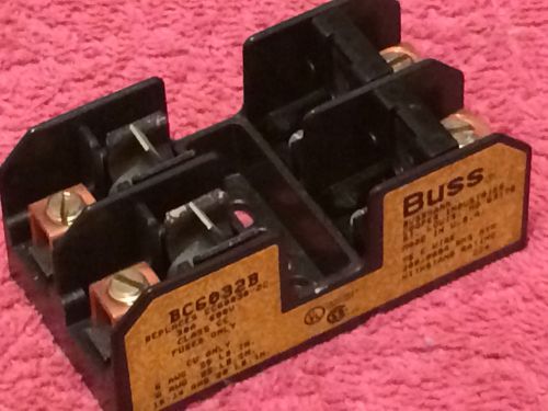 ***new*** bussman bc6032b 30 amp 600 volt 2-pole fuse holder block class cc fuse for sale