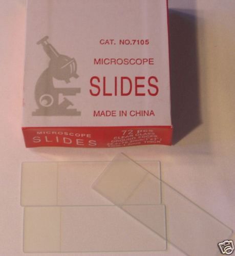 Blank Microscope Slides 50 Ground Edges Frosted For Student School Lab New