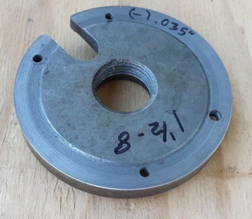 5 1/8&#034; Face Backing Plate / Dog Drive - 1 1/2&#034; Thread - South Bend / Logan