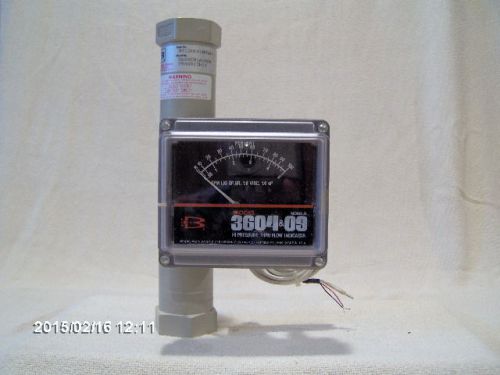 Brooks 3604 Flow-meter w/ 7940 optical sensor alarm 1&#034; FNPT stainless steel