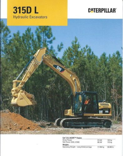 Equipment Brochure - Caterpillar - 315D L - Hydraulic Excavator - 2010 (E2112)