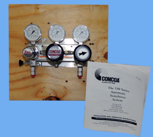 New amat concoa 530 automatic switchover set high pressure gas regulators gauges for sale