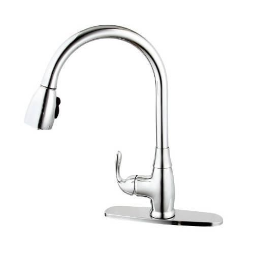 Single handle 7-3/4&#034; h spout kitchen faucet with pull-down for sale