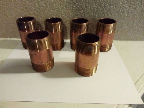 Brass pipe nipples  1 1/2&#034; x 3&#034; for sale