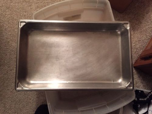 Set of 8 Hotel Pans stainless steel