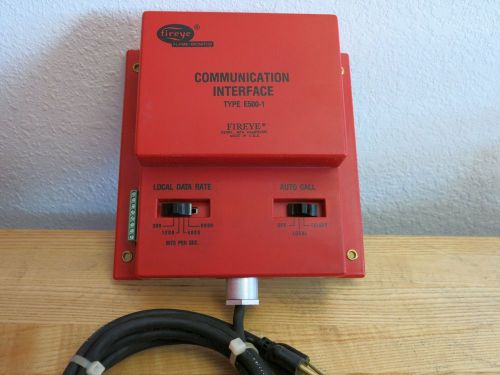 Fireye E500-1 Flame Monitor Communication Interface