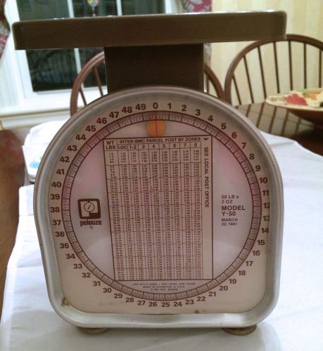 Vintage Pelouze Y-50 Postal 50 LB Scale, Mechanical -Very Strong Clean Condition