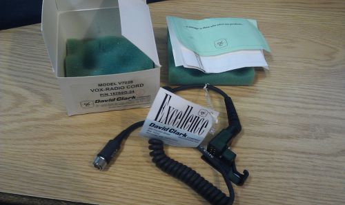 New david clark v7028 vox radio cable 18785g-24 brand new in box never used for sale