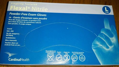 Flexal Nitrile Large powder free exam gloves NIB