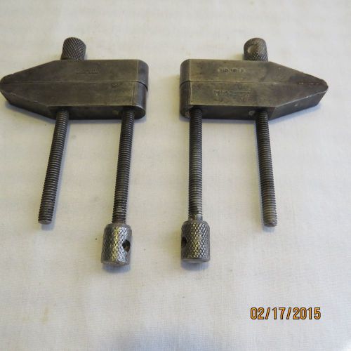 Vintage l.s.starrett #161 b machinist parallel clamps, set of 2 for sale