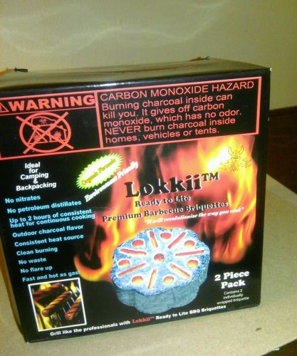 Lokkii  Ready to Lite-Premium Barbeque Briquettes (cooking fuel) Canned Heat!!