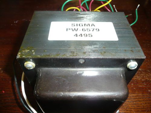 SIGMA PW-6579 Transformet  110 inout  3 sepererate outputs  No specs available