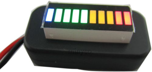 3-22V adjustable Voltmeter Power Display panel Battery Fuel Gauge multicolor led