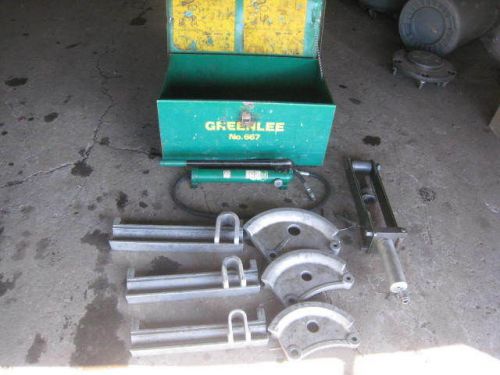 Greenlee 882 1-1/4&#034; to 2&#034; emt flip top hydraulic conduit bender used for sale