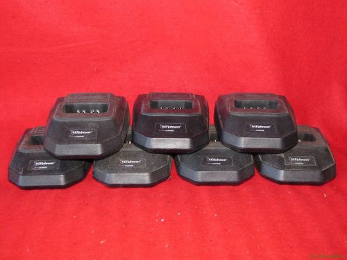Lot of 7 ~ ef johnson rapid battery chargers 585-5020-020 ~ #726 for sale