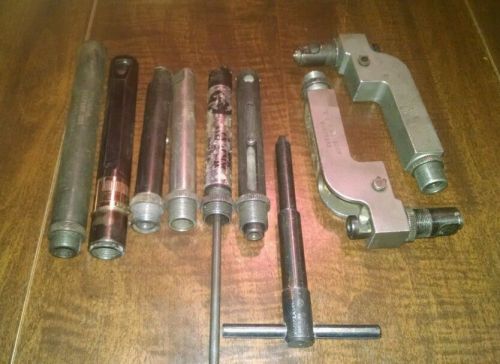 Olympic , Allfast , Huck rivet pullers riveter gun noses and pullers lot of 9