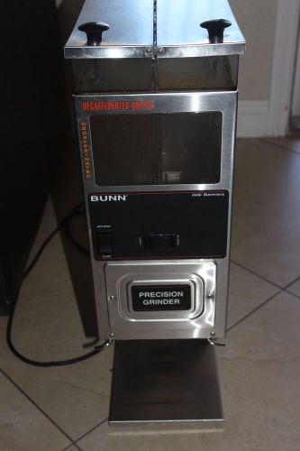 Bunn-o-matic bunn 24250.0021 commercial coffee grinder stainless steel tested! for sale