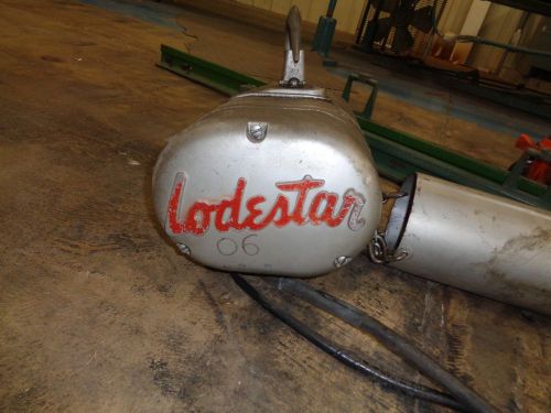 Lodestar electric chainhoist with trolley and rails - yes we will ship it for sale