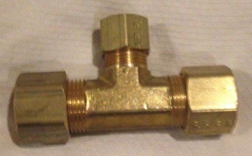 1/2 x 1/2 x 3/8 brass compression tee. lot of 15, new for sale