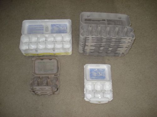 Foam, and Cardboard Egg Cartons