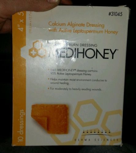 New Derma Sciences MEDIHONEY Dressing 4x5 10/bx #31045