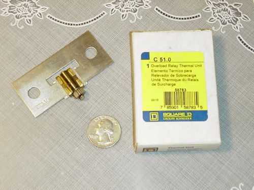 Square D OverLoad Relay Therm Unit C51.0 Ship $1.95 NEW