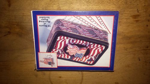 Flag Stationary Tin with Matching Magnet/NIP