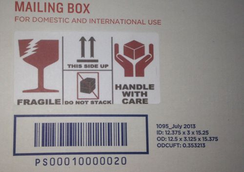 100 - 4&#034; x 2&#034; FRAGILE HANDLE WITH CARE DO NOT STACK STICKERS