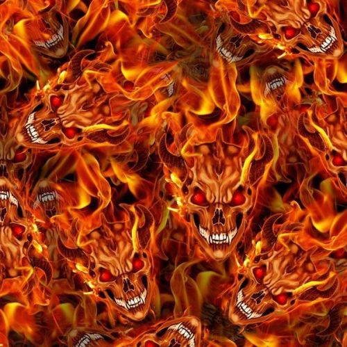 DEMON FLAME HYDROGRAPHICS FILM WATER TRANSFER PRINTING *FREE GIFT