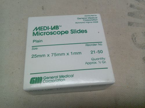 BRAND NEW Microscope Slides, Plain, 3&#034;x1&#034;, 72pieces/box